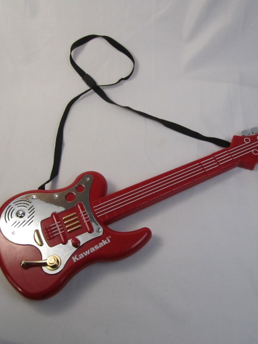 Vintage Kawasaki Electric Red Guitar Toy - 1997